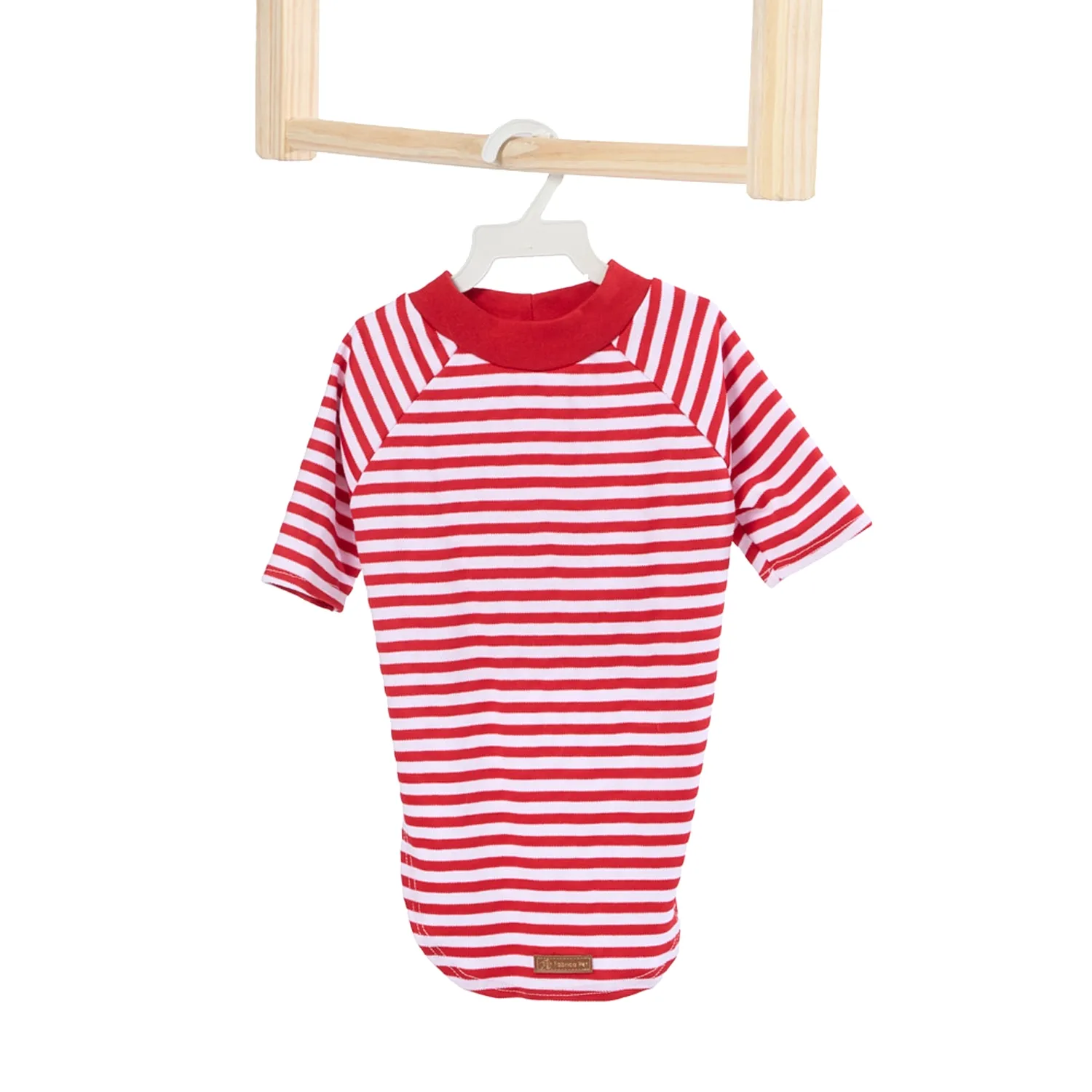 Blusa Listra Com Manga Vermelho Fábrica Pet